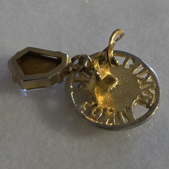 RARE FIND SONIA RYKIEL PARIS GOLD TONE CLIP ON EARRINGS WITH RHINESTONE - Picture 7 of 7